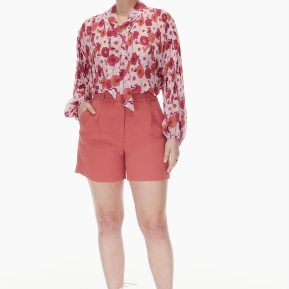Aritzia - Wilfred Effortless Shorts Red/Size 2 - Picture 1 of 5